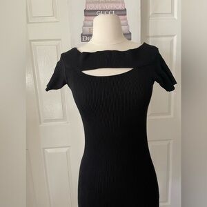 Guess Black Cutout Mini Dress